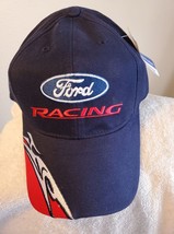 Ford Racing Dark blue ball cap w/red and white bolts on the bill  - $20.00