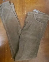 Vince Brown Beige Corduroy Flat Front Straight Leg Chinos Pants Size 28 ... - €18,48 EUR