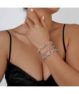 Silver-Plated Cable Chain Bracelet Set - £11.84 GBP