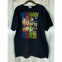 Six Flags Justice League of America TShirt DC Comics Size Large - £10.26 GBP