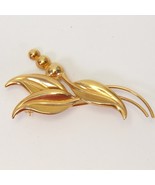 Vintage 120/12K Gold Leaf Pin Brooch 2&quot; Long x 1&quot; Wide - €30,48 EUR
