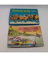 1938 KENTUCKY DERBY &amp; Regatta Boat Racing Game Lot by Whitman Vintage Se... - £37.38 GBP