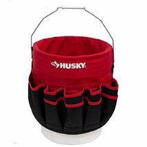 Husky Tools 12 in. Rectangular Tool Bag with Lid - Red/Black - $27.46