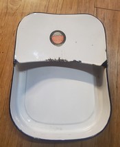 Vintage White Porcelain Enamel  Jones Metal Products Surgical Bed Pan  D... - $25.00