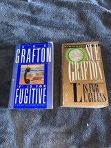 Lot of 2 Paperbacks by Sue Grafton-F is for Fugitive &amp; L is for Lawless - £6.28 GBP