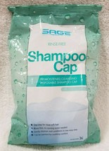 Sage Rinse-Free SHAMPOO CAP Pre-Moistened Cleansing Disposable Condition... - $13.85