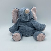 TY Pluffies Elephant Plush Winks Tylux Lovey Doll 2002  9” - $8.60