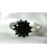 Cluster Wedding Ring 1.50Ct Round Cut Simulated Diamond 925 Sterling Silver - €106,72 EUR