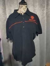 Jagermeister Black Golf Polo with Orange Embroidery Shirt Large  - $11.81