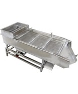 Linear Vibrating Screen Electric Sifter w/ 10mm &amp; 5mm Screens 80W*2 Doub... - $16,815.73 MXN