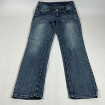 Maurices Straight Leg Womens Jeans 2 Blue Stretch Medium Wash - $18.99