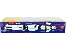 Skill 2 Model Kit Saturn V Rocket Apollo Spacecraft 1/200 Scale Model AMT - £38.49 GBP