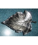 Collectible Metal Maple Leaf Silver Color Trinket Candy Dish 7&quot; - GREAT ... - $453.81 MXN