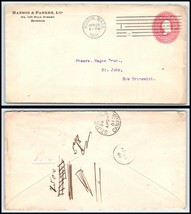 1901 US Cover-Hanson Parker LTD, Boston, MA to St John, New Brunswick, CANADA L6 - £2.36 GBP