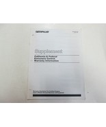 Caterpillar California Federale Emissione Di Garanzia Informazioni Supp ... - $258.93 MXN