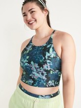 Old Navy Active Powersoft Longline Light Support Sports Bra Size 3X BLUE... - £10.21 GBP