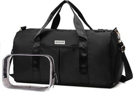 Small Gym Bag for Women Travel Duffle Bag with Wet Pocket Shoes Compartment Danc - £26.52 GBP