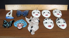 10 Ceramic Pieces for Crafting - Faces - Koala Bear - Butterflies - Sail... - £14.38 GBP