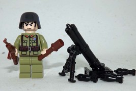 Toys Chinese soldier WW2 with mortar Minifigure Custom - $5.50