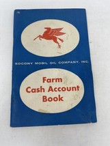 Vintage Flying Red Horse Socony Mobil Oil 1958 Farm Cash Account Booklet - $19.79