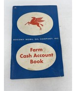 Vintage Flying Red Horse Socony Mobil Oil 1958 Farm Cash Account Booklet - $27.14 CAD