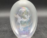 Vintage Robert W. Stephan 1991 Art Iridescent Glass Swirled Rainbow Pape... - £79.02 GBP