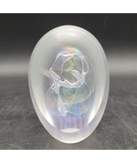 Vintage Robert W. Stephan 1991 Art Iridescent Glass Swirled Rainbow Pape... - $135.38 CAD
