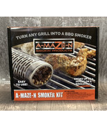 A-MAZE-N Wood Pellet Grill 9&quot; Tube/Pellets Kit Smoker Combo Pack Free Sh... - £16.10 GBP