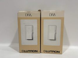 2 PK Lutron DVSTV‑WH 0‑10 V Diva Preset Dimmer 8 A 120‑277 V White - $1,582.80 MXN