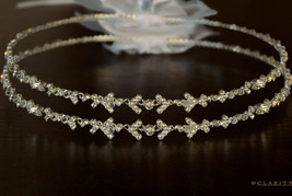 Classic Finesse Silver Plated Greek Stefana Crowns with Swarovski St242 - £113.90 GBP