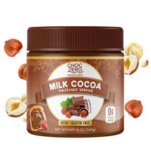 Choczero Milk Chocolate Hazelnut Spread - Keto Friendly, No Sugar Added, Best Lo - £14.05 GBP