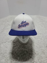 RARE DIET Snapple Beverage Logo Snapback Hat Cap Blue/White Made In USA ... - $11.08