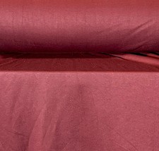 French Terry Knit Fabric 100% Cotton 60&quot; Wide Tubular Burgundy 9 Ozs By The Yard - £2.35 GBP