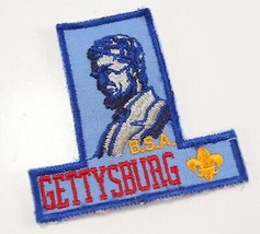 Vintage Abraham Lincoln Twill Gettysburg Boy Scouts of America BSA Patch - £9.34 GBP