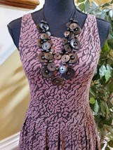 Anthropologie Deletta black and brown Women’s Leopard Animal Print Mini Dress. - £22.01 GBP