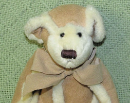 Bath & Body Works Gingerbread Teddy Stuffed Animal 6" Sitting Plush Suede Suit - £10.61 GBP