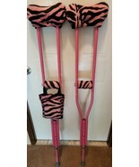 Pink Color Aluminum Underarm Crutches for Adults Adj.  Bounce Back Padding  - $1,873.16 MXN