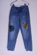 365 Kids Garanimals Jeans Boys Size 7 Blue Denim Snap Button Zip Elastic... - $7.12