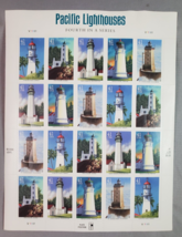 Pacific Light Houses Pane of 20 U.S. Postal Stamps Fourth In A Series 41c 2006 - £9.67 GBP