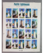Pacific Light Houses Pane of 20 U.S. Postal Stamps Fourth In A Series 41... - £9.74 GBP