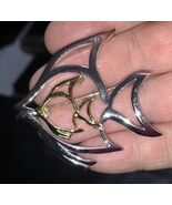 Vintage Gold Silver Tone Danecraft Fish Brooch Pin 1  7/8” Long Two-Tone... - €11,99 EUR