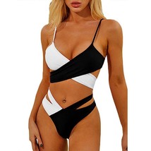 Tricolor Block One-Piece Swimsuit - $46.70
