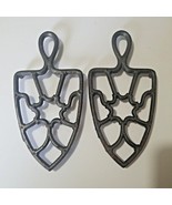 Lot Of 2 Vintage Trivet 8&quot; Sad Iron Holders  - £7.11 GBP