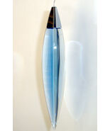 Baccarat Plume Blue Crystal Chandelier Pendant Drop Ornament Silver Cap ... - $1,632.62 MXN