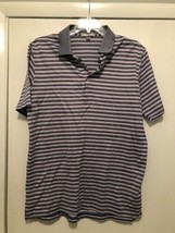 Peter Millar Men&#39;s XL Polo Shirt Tailored Fit Striped Short Sleeves Red ... - $9.89