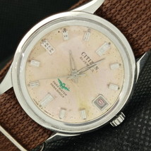 Vintage Citizen Winding Japan Mens Date Original Dial Watch 621a-a413484-6 - £30.26 GBP