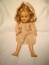 13&quot; Ideal SHIRLEY TEMPLE Doll 1930s, Composition sleepy eyes teeth silk clothes - £118.03 GBP
