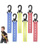 Grevosea 6Pcs Reflective Safety Key Chains Pendants Red Yellow Blue - €8,32 EUR