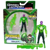 Yr 2011 DC Movie Green Lantern Supercharged 4 Inch Figure ABIN SUR with Blaster - £23.50 GBP
