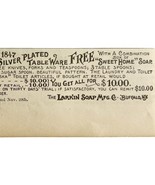 Larkin Soap Buffalo NY 1894 Advertisement Victorian Rogers Bros Silver A... - €17,20 EUR